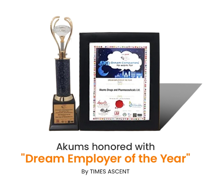 Akums CDMO honored with Dream employer of the year award by Times Ascent