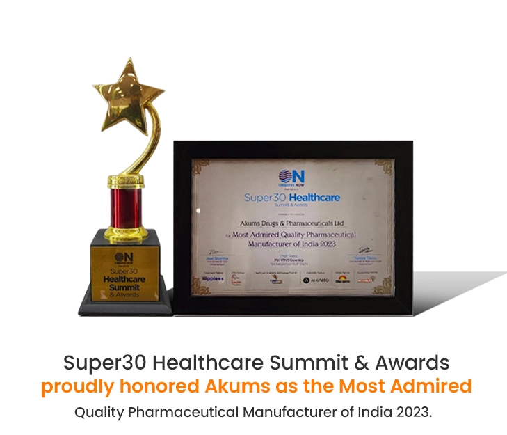 Akums as most admired quality pharmaceutical company