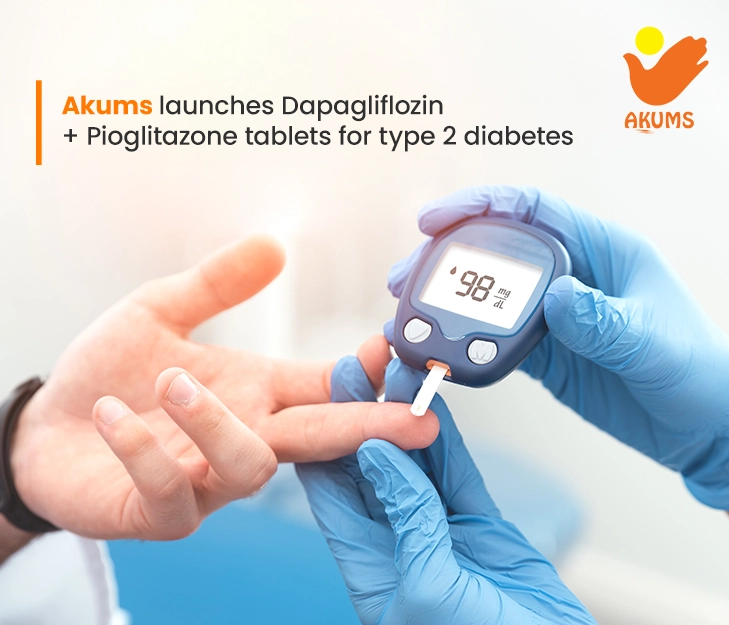 Akums launches Dapagliflozin-Pioglitazone tablets for type 2 diabetes management