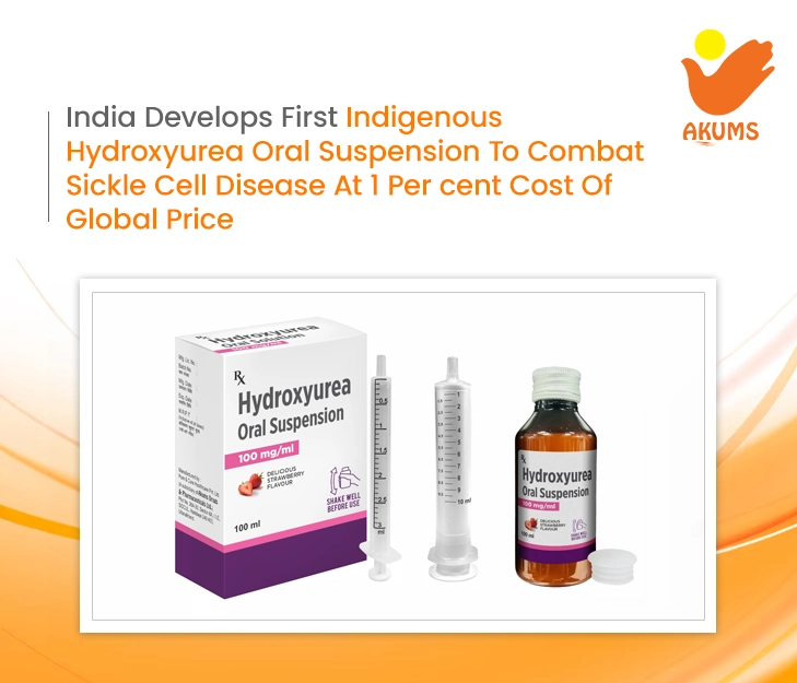 India Develops First Indigenous Hydroxyurea Oral Suspension To Combat Sickle Cell Disease At 1 Per cent Cost Of Global Price