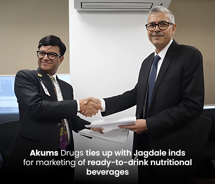 Akums partners with Jagdale Industries for nutritional beverage marketing and distribution