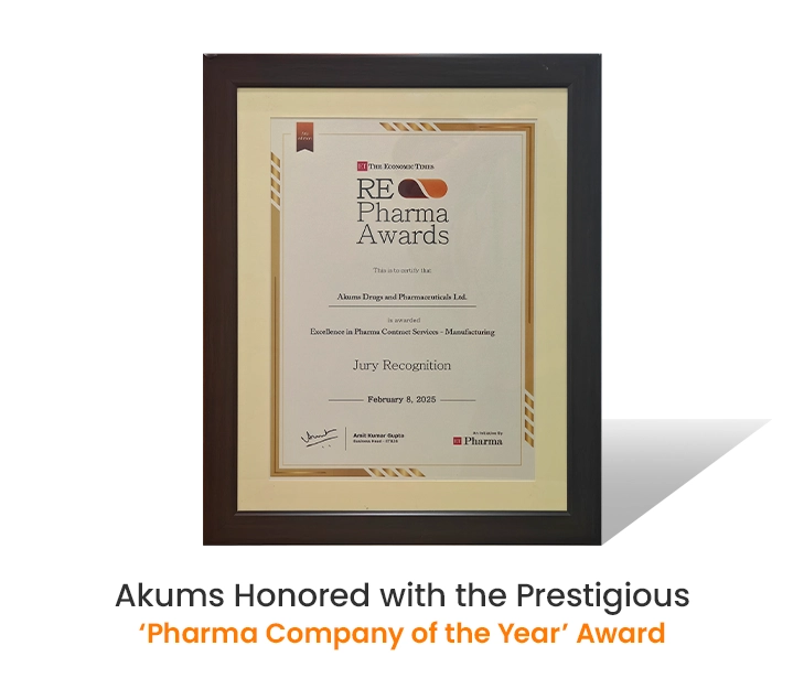 Akums awarded 'Pharma Company of the Year' at ET Re-Pharma Awards