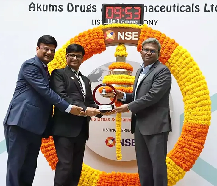 Akums IPO Listing ceremony